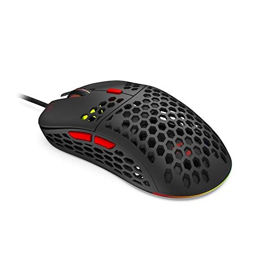 SPC Gear LIX Plus PMW3360 - Mouse ultraleggero RGB, colore: Nero