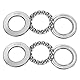 QUARKZMAN 4er Set 51105 Axial-Rillenkugellager 25mm x 42mm x 11mm Flach-Axial-Kugellager Einreihig, Chromstahl Gute Leistung (ABEC3)