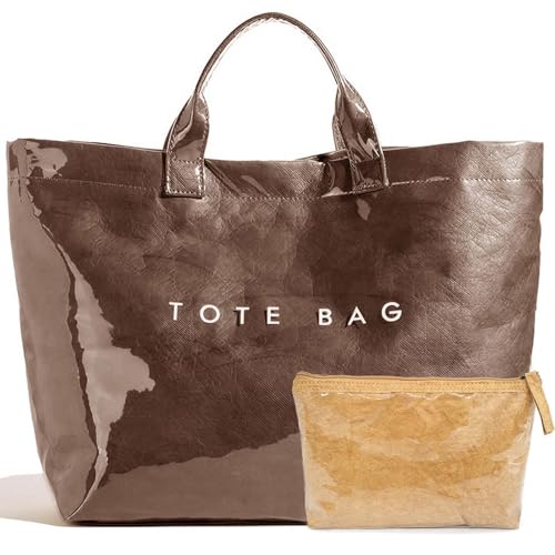 Bolso Tote Trendy de PVC para Mujer con Asa Superior miniatura 1