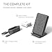 iOttie Ion Wireless Fast Charging Stand, Qi-Certified Charger 7.5W for IPhone XS Max R 8 Plus 10W for Samsung S9 Note 9, Includes USB C Cable & AC Adapter, Ash