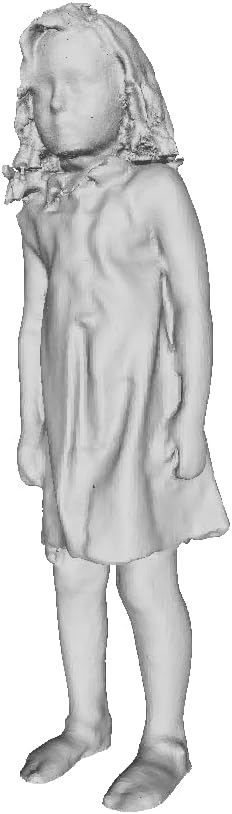 Printle C Kid 127-Little Girl Standing Facing Forward Wearing One-piece Flare Dress, and Sandals Figure for Dioramas and Model Train Sets Choose Your Scale