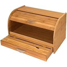 Honey-Can-Do KCH-01081 Bamboo Bread Box, Bamboo