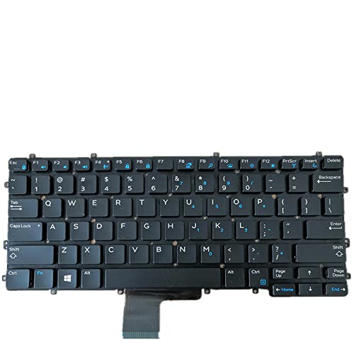 Clavier Dell Latitude 7370 États-Unis - Remplacement Clavier US Noir SN7231 SN7321BL