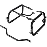 Sturdy Motorcycle Pannier Racks Side Carrier Compatible with Harley Pan America 1250/1250S 1250 S 2020-2024 Double Side Saddlebag Support Racks Metal Luggage Rack Cargo Carrier Accessories (Black)
