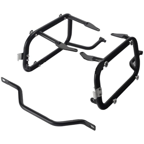 Sturdy Motorcycle Pannier Racks Side Carrier Compatible with Harley Pan America 1250/1250S 1250 S 2020-2024 Double Side Saddlebag Support Racks Metal Luggage Rack Cargo Carrier Accessories (Black)