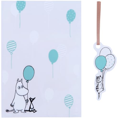 インディゴ(indigo) MOOMIN ムーミン ラッピング OPP袋 シースルーバッグS バルーン ライトブルー 8枚入 MP608の商品画像（Amazon）