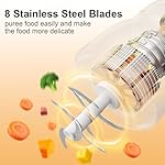 Baby Food Maker - Green Blender and Puree Maker, 10oz Food Processor for Fruit, Vegetable, Meat - 10-Second Quick Soft Food Prep - Image 4