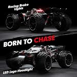 JETWOOD 1/14 50mph Sans brosse électrique RC Voiture pour adultes, JC14EP V3 Tous Terrain Super Fast Remote Control Car, Offroad RTR Hobby RC Camions étanches 3S Servo de vitesse élevée, engrenage métallique (version améliorée)