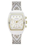 Guess Rendezvous GW0863L2 - Reloj de Pulsera para Mujer (plástico, 36 mm, Correa de Silicona, 3 Bares), Color marrón