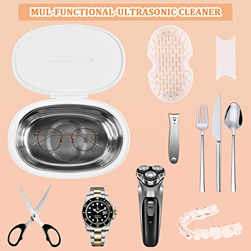 Ultrasonic Cleaner, Jewelry Cleaner With 40Khz Five Digital Timer 600Ml Ultrasonic Jewelry Cleaner With Basket For Cleaning Eye Glasses, Rings,Watch,Coin,Silver… #TOP3