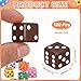 uxcell 100Pcs 6 Sided Acrylic Dice, 19mm/0.75