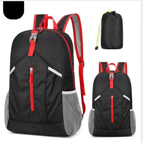 Mochila liviana para senderismo en packable color negro miniatura 4