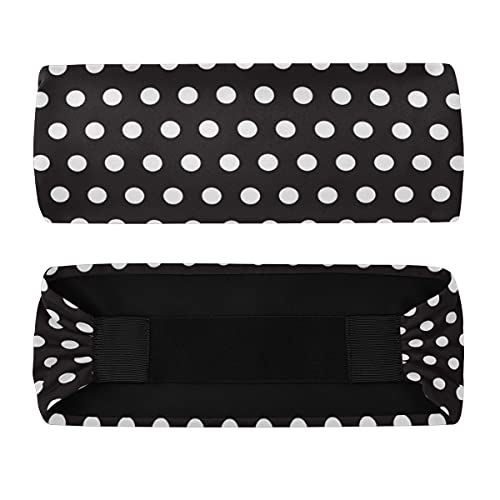 Ahomy Headbands For Men Women Black And White Polka Dot Sweat Bands Non Slip Breatheable Durable Head Band Outdoor Sports #TOP6