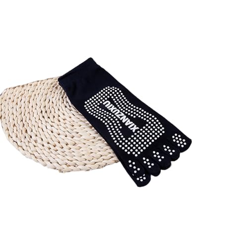 svlftecon Unisex Yoga Pilates Socks with Grips Non Slip Full Toe Series 3