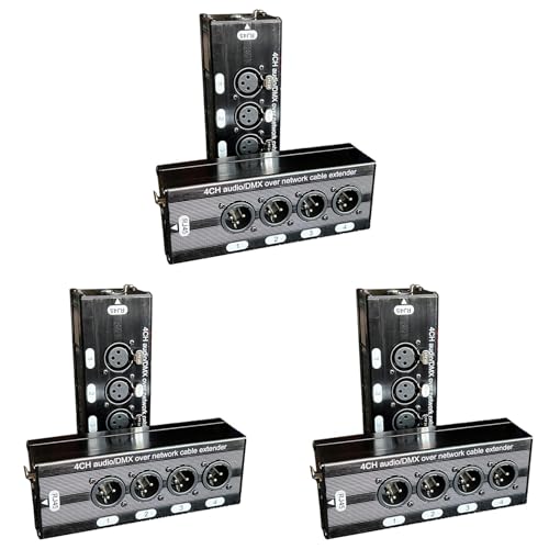 Extension RJ45 XLR 4 canaux DMX512 mâle par 3 paires pour audio scène
