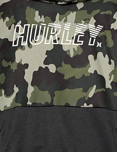 Hurley Boys Solar Pullover Hoodie Hooded Sweatshirt, Camo Green, Large Us #TOP4