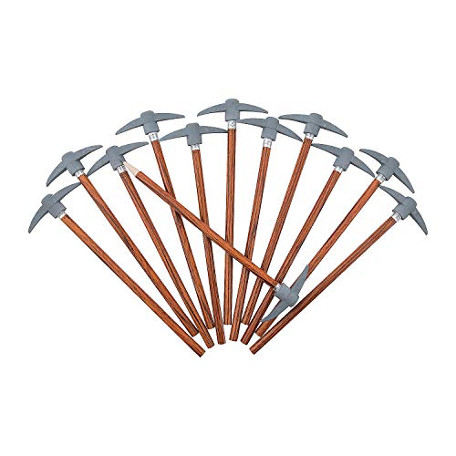 Lápices con borrador forma hacha de montaña x12 miniatura 1