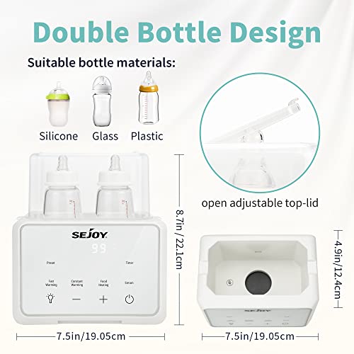 image for Sejoy Bottle Warmer for Baby,6 in 1,breastmilk,Formula Milk Warmer,Bab