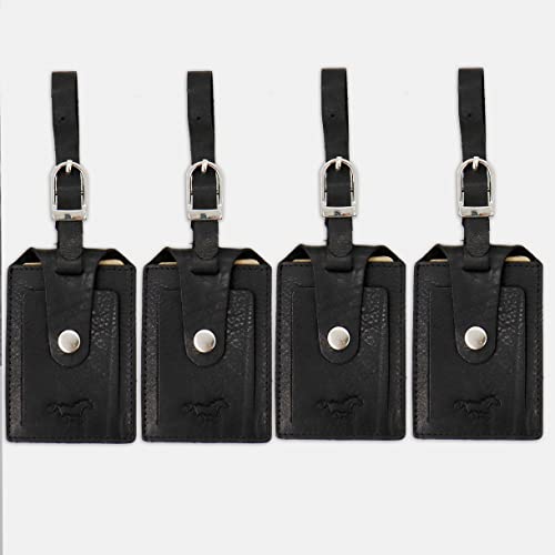 Étiquettes de bagage cuir véritable pour identifier votre sac sans erreur