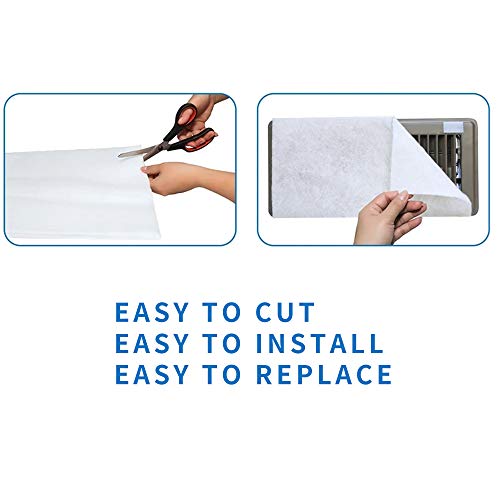 Merv 13 Filter Material , Air Filters For Stops Dust And Pet Dander As Small As 0.3 Microns (16 Ft²) #TOP4