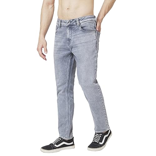 Image of Spykar Men's Slim Fit Low Rise Casual Jeans