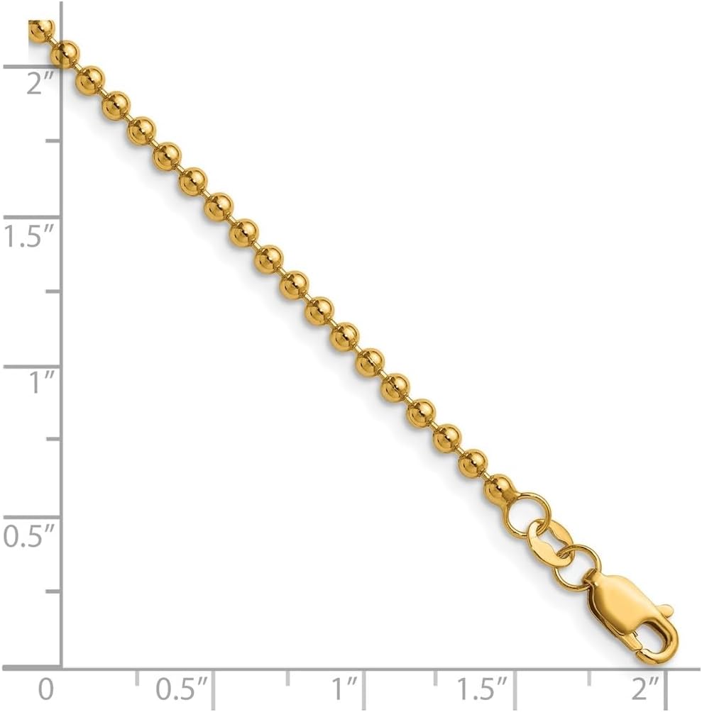 Jewels By Lux 1/20 14K Gold Filled Ball with Lobster Clasp Chain