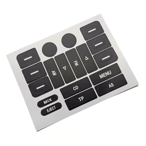 Autocollant Réparation Passat Menu Multimédia | Finition Origine pour Console VW