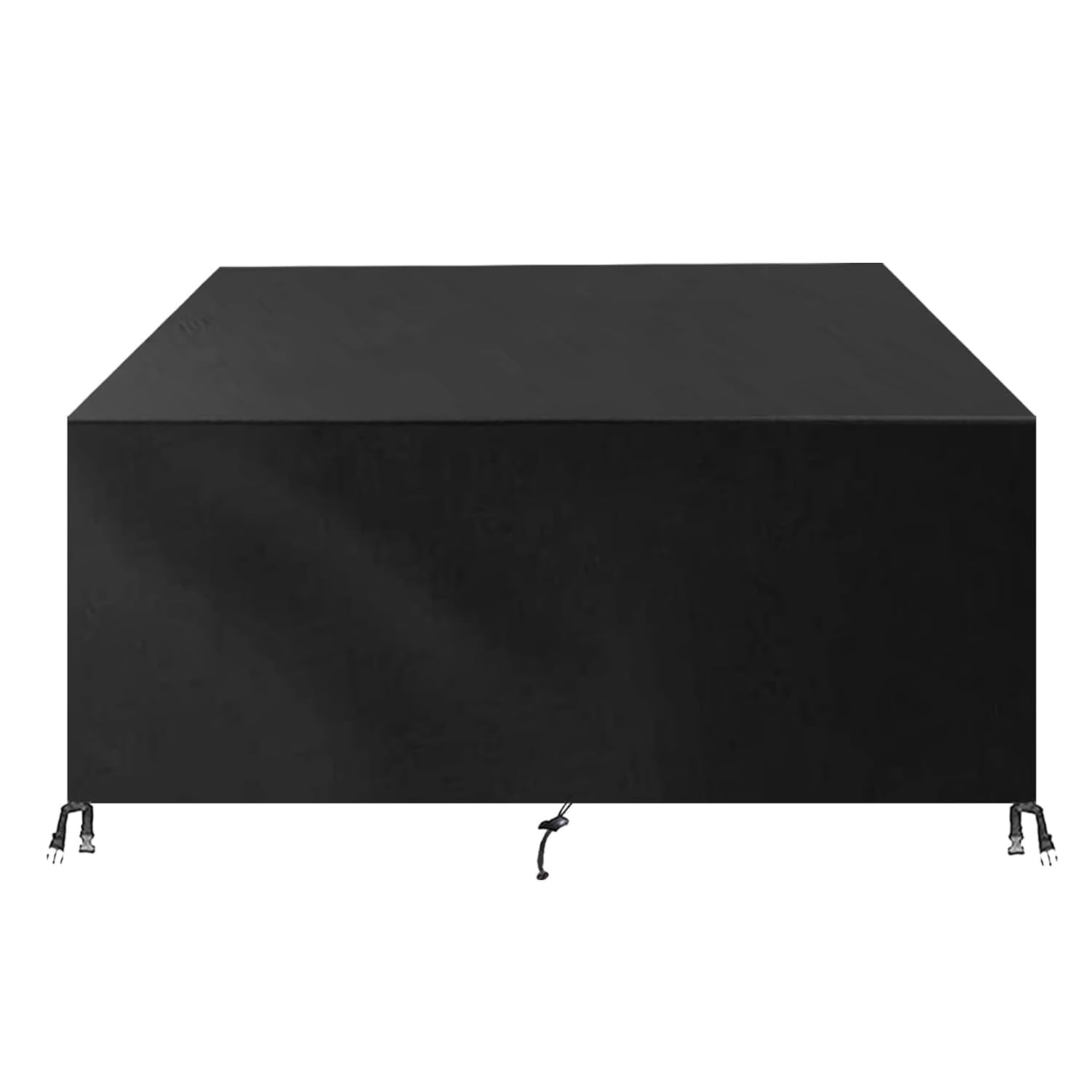 CFRJDJ Patio Furniture Covers Waterproof Black, 203x90x70cm Rattan Garden Furniture Covers Outdoor Furniture Cover 420D Oxford Garden Table Cover Windproof, Anti-UV