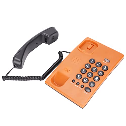 Teléfono Fijo Acogedor con Cable Color Naranja miniatura 5