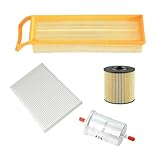 Oil Fuel Cabin Air Filter 4Pcs/Set Compatible For Peugeot (DF-PSA) 301 1.6 2013- Citroen C3-XR