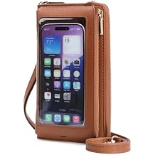 GOIACII Phone Purse Crossbody Bags for Women Small Travel Wallet Touch Screen RFID Blocking