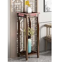 アジアンスタイル 唐木製花台 Amazon.co.jp: フラワースタンド 花台 木製 中華風 プランター 植木台