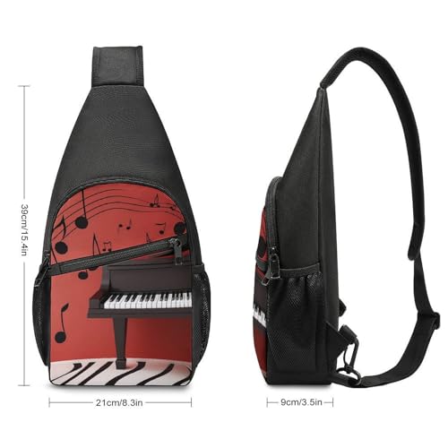 Bolso bandolera casual para mujer y hombre miniatura 2
