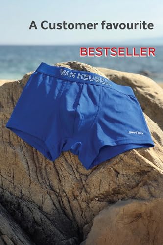 Image of Van Heusen Men's Trunk Pack of- 1 |Air Series|Light as air|Mesh Fabric|Breathable Active Trunks Moisture Wicking|No Ride Up Sweat Absorbant|Underwear for Active Wear|Style 40047