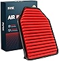 KAX Engine Air Filter, GAF059 (CA10348) Air Filter Replace for Wrangler V6(2007-2018), Wrangler JK (2018), 200% Longer Life