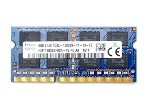 SK Hynix 8GB 1600MHz DDR3 RAM module โ Laptop Memory Module HMT41GS6BFR8A-PB Compatible Replacement Spare Part for Hynix HMT41GS6BFR8A 8GB 2Rx8 DDR3 SO-DIMM PC3-12800 1600MHz 204-Pin Non-ECC Unbuffered CL11 1.35V