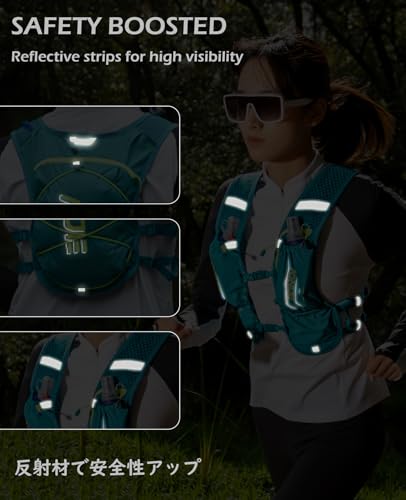 Image of TRIWONDER Hydration Running Vest Backpack, Lightweight Water Pack for Men Women Hydration Backpack for Trail Race, Hiking, Cycling, Climbing, Camping, Jogging, Marathon