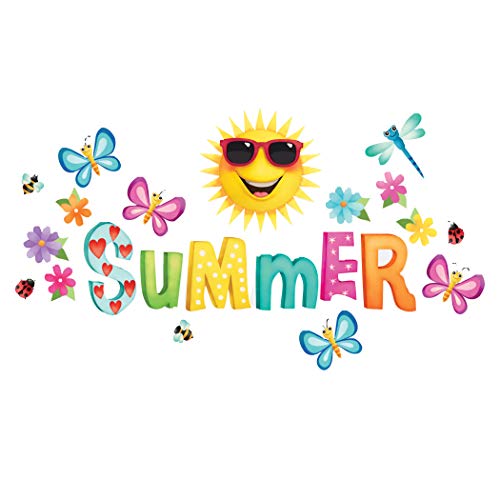 Collections Etc Summer Time Garage Magnets with Butterflies, Flowers, Bees and Ladybugs