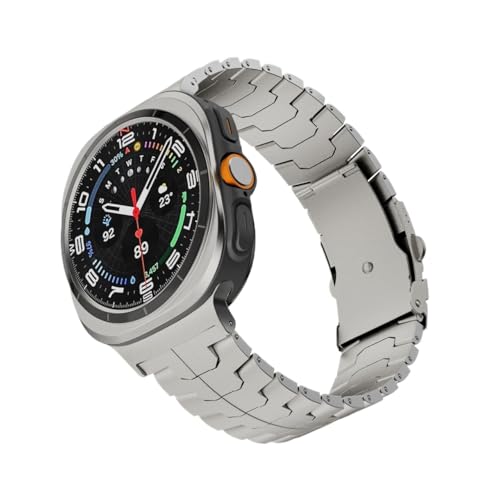 Bracelet titane Samsung Galaxy Watch 7 Ultra 47mm fini le vide disgracieux au poignet