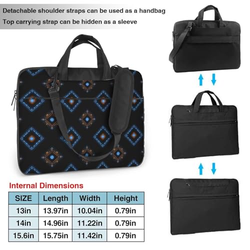 Maletín simétrico geométrico pequeño para laptop 15.6" impermeable miniatura 4