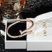 Emilyka Rosegold Bracelet for Women 18K Gold Plated Friendship Bracelets Bangle Cubic Zirconia Stones Stainless Steel Bracelet Jewelry Love Valentines Christmas Gifts for Women Teen Girls