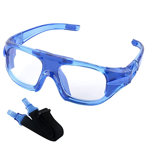 HuoBi Basketball Sportbrille mit Gummiband Sicherheit Aufprallschutz Outdoor Sport Basketball Fußball Badminton Sportbrille Cover