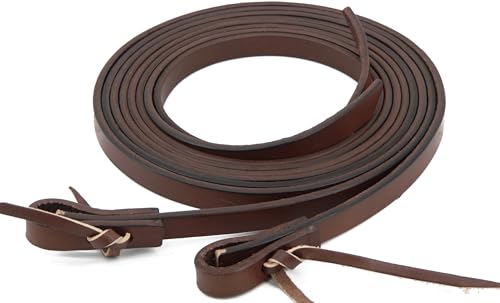 image for Jeereal Leather Split Reins, Heavy Oil Weighted,Broken in,Supple Ranch