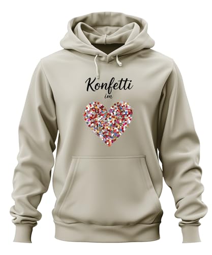 Printera Sudadera con capucha unisex en forma de corazón con...