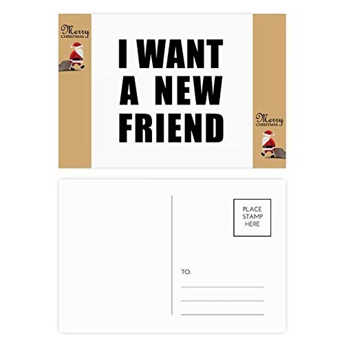 Cartes de remerciement Père Noël pour messages de fêtes