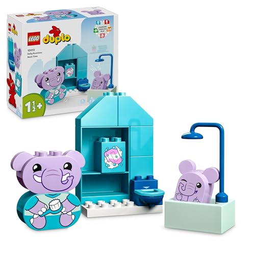 LEGO DUPLO Attività Quotidiane: il Bagnetto, Giochi per Bambini e Bambine da 1.5 Anni in su, Playset Didattico per l