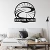 Cartel metálico personalizado con forma de boomerang, arte de pared y regalo para amantes del boomerang y deportes miniatura 4