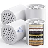 4 Pack 36 Stage Shower Filter Replacement Cartridge - Balance in Filtration and Rejuvenation for Hard Water -VeoryFly ShowerHead Water Filter Cartridge, Compatible with Any Similar Shower Filter