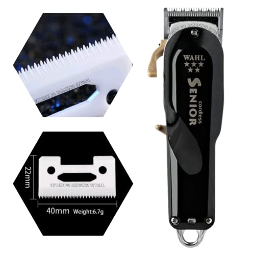 Lâmina Cerâmica Serrilhada Para Máquinas Wmark Magic Clip!!!