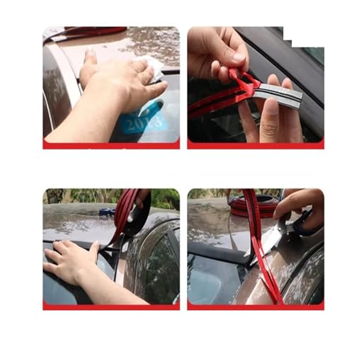 Joint de pare-brise voiture universel avec bande protection portière - 3
